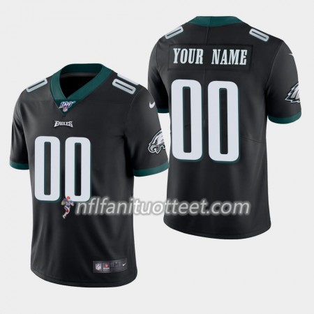 Miesten Philadelphia Eagles NFL Pelipaita Custom Nike Musta 100th